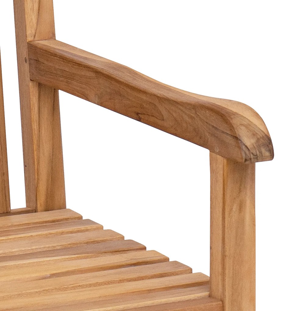 vidaXL Παγκάκι κήπου Καφέ 228 x 60 x 90 εκ Μασίφ ξύλο teak