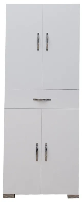 Ντουλάπα-στήλη Milou pakoworld λευκό 59x34.5x140εκ Model: 120-000196