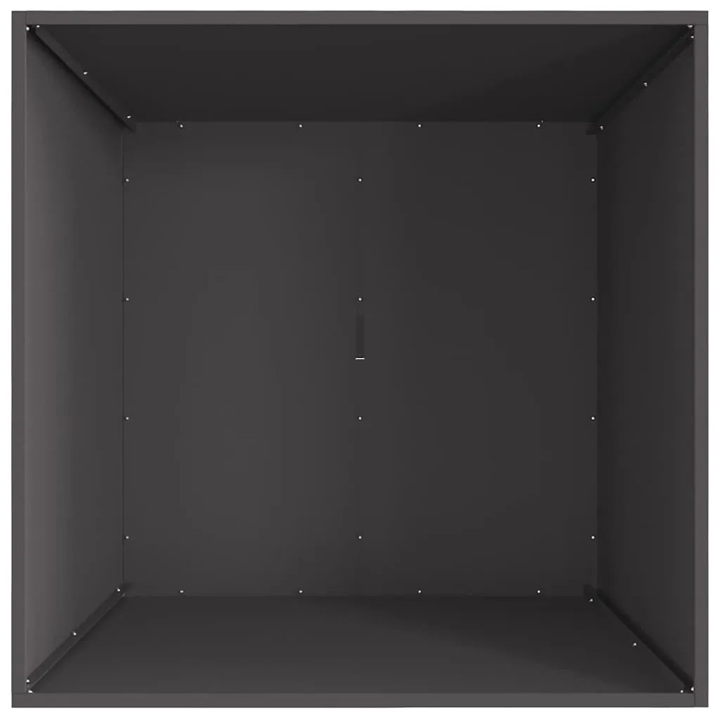 vidaXL Σόμπα φωτιάς Τετράγωνη Μαύρη 80x80x40 εκ. Ατσάλι