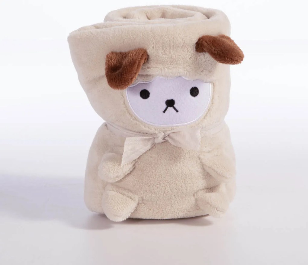 Κουβέρτα Fleece Αγκαλιάς (80x110) Nef-Nef Homeware Baby Lovely Sheep Ecru