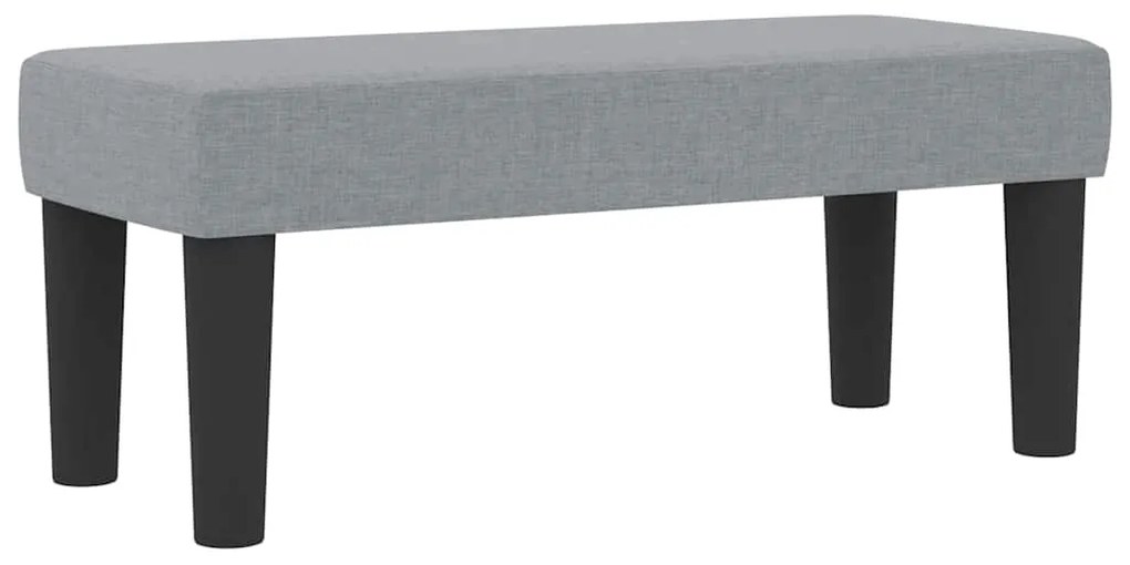 vidaXL Κρεβάτι με ελατήρια με στρώμα Ανοιχτό γκρι 100 x 200 cm