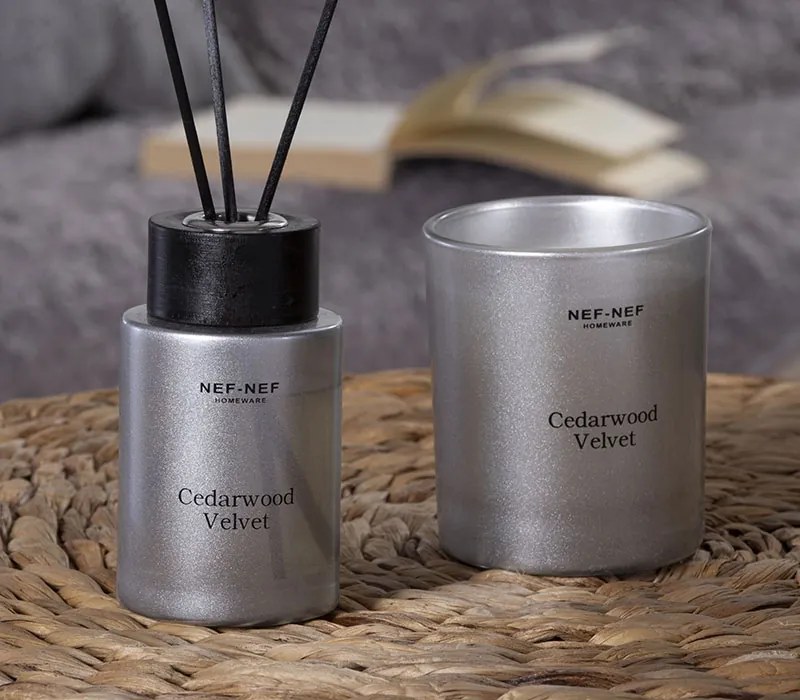 Αρωματικό Χώρου Με Στικς Cedarwood Velvet Grey 130ml - Nef-Nef Homeware