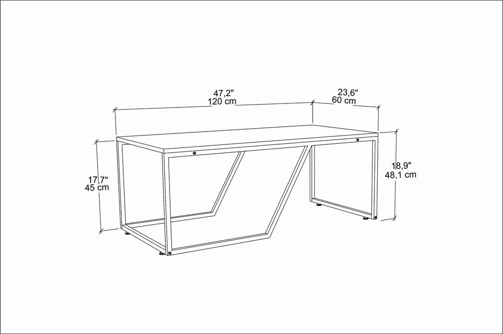 Coffee Table Wendy - Black Black