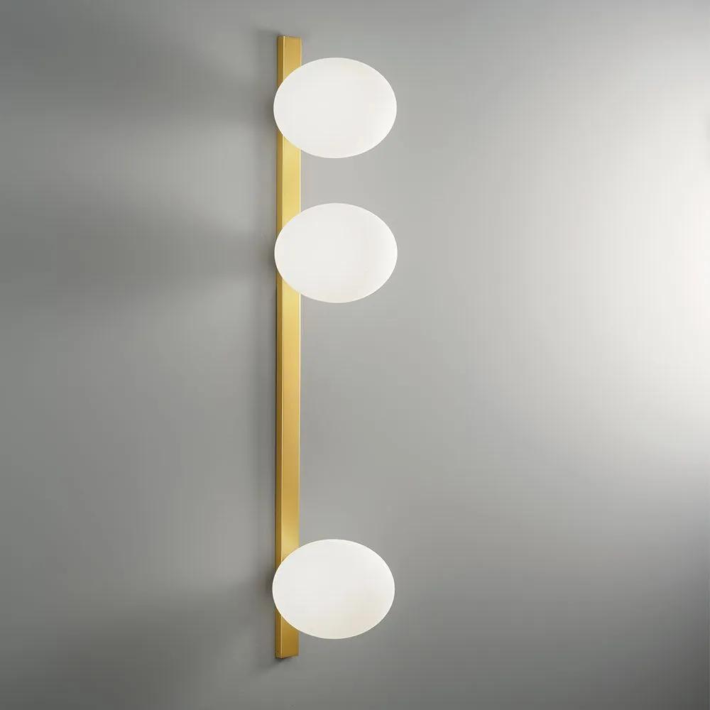 Φωτιστικό Τοίχου - Απλίκα I-Enoire-AP3-Oro E14 90x14cm Gold Luce Ambiente Design