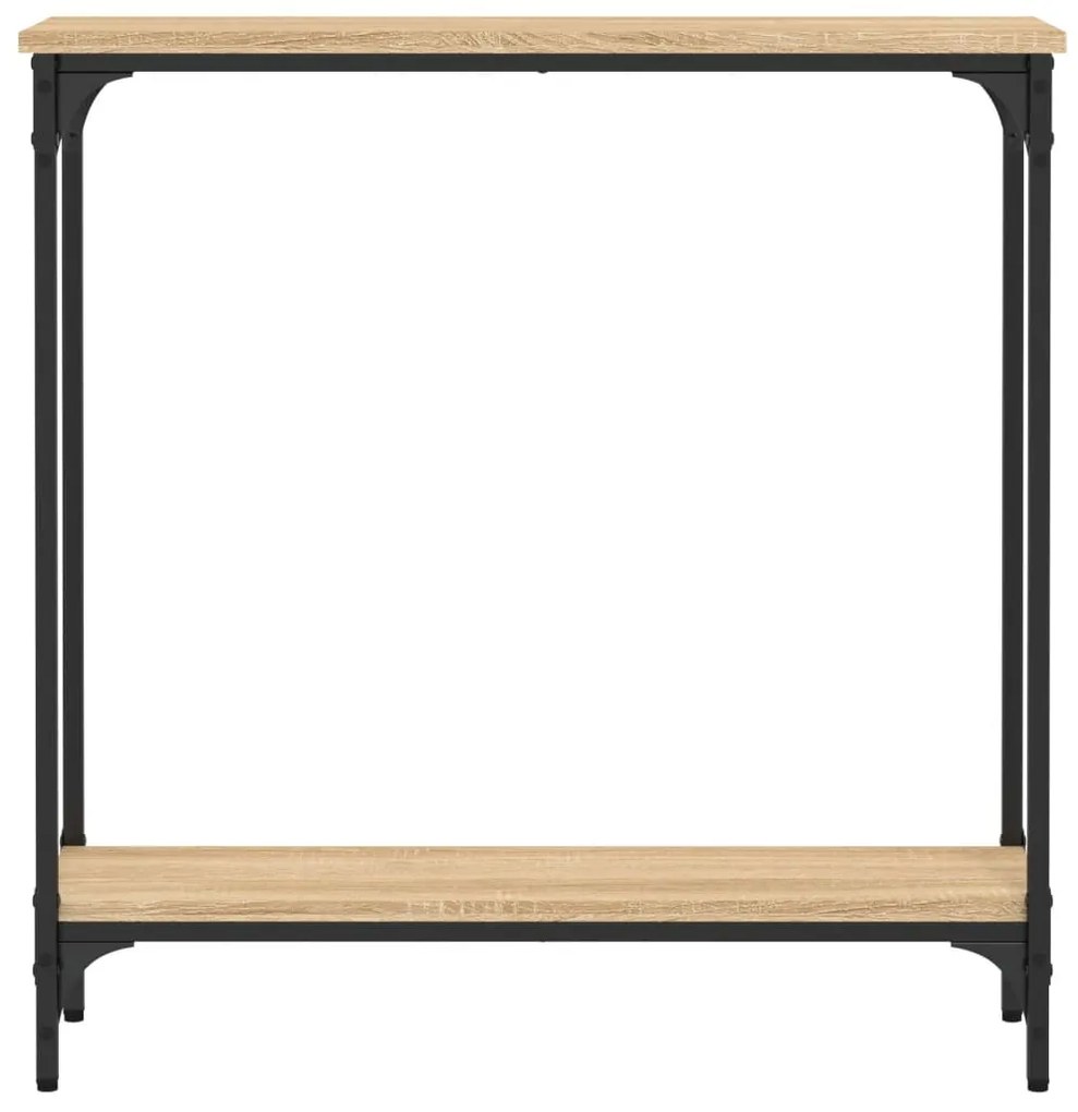 vidaXL Κονσόλα Τραπεζιού Sonoma Δρυς 75 x 22,5 x 75 εκ. από Τεχνητό Ξύλο