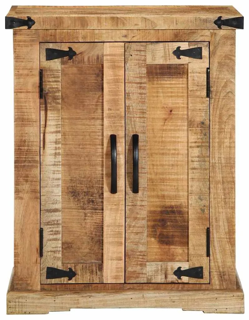 vidaXL Μπουφές 55x35x70 cm Μασίφ Ξύλο Ακατέργαστο Μάνγκο