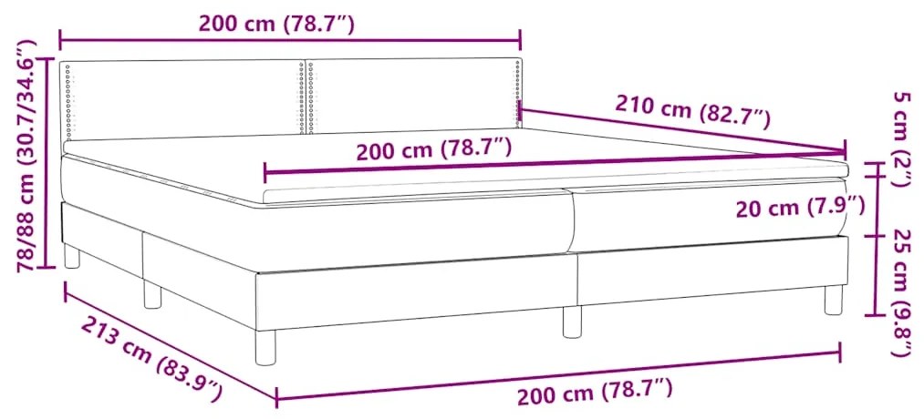 ΚΡΕΒΑΤΙ BOXSPRING ΜΕ ΣΤΡΩΜΑ ΣΚΟΥΡΟ ΠΡΑΣΙΝΟ 200X210ΕΚ. ΒΕΛΟΥΔΙΝΟ 3316134