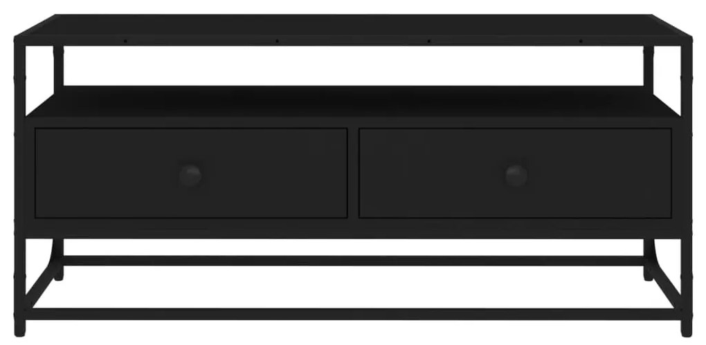 vidaXL Έπιπλο Τηλεόρασης Μαύρο 100x35x45 εκ. από Επεξεργασμένο Ξύλο