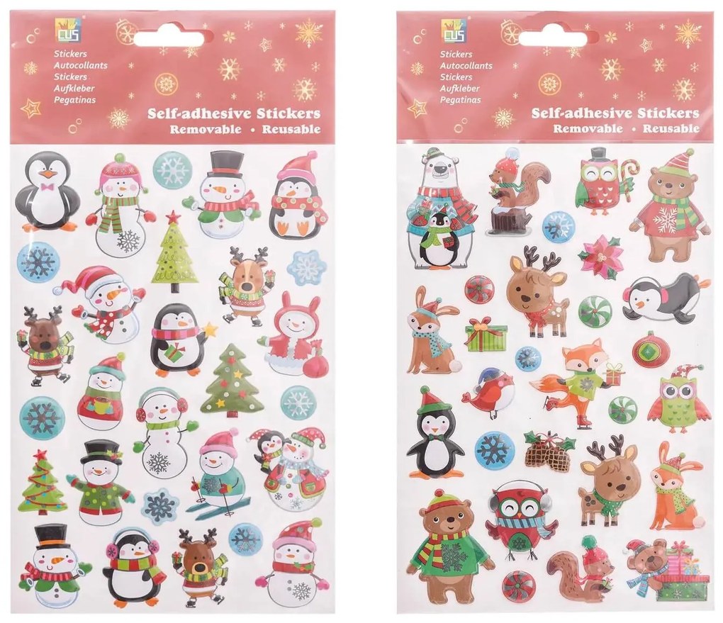 Χριστουγεννιάτικα Αυτοκόλλητα Fééric Lights &amp; Christmas, σε 2 επιλογές σχεδίων