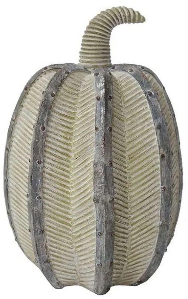 Διακοσμητική Κολοκύθα VRE224 24,2cm Grey-Beige Espiel Polyresin