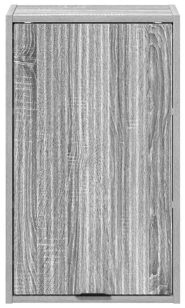 vidaXL Ντουλάπι Μπάνιου Επιτοίχιο Γκρι sonoma 39 x 23.5 x 65 εκ.