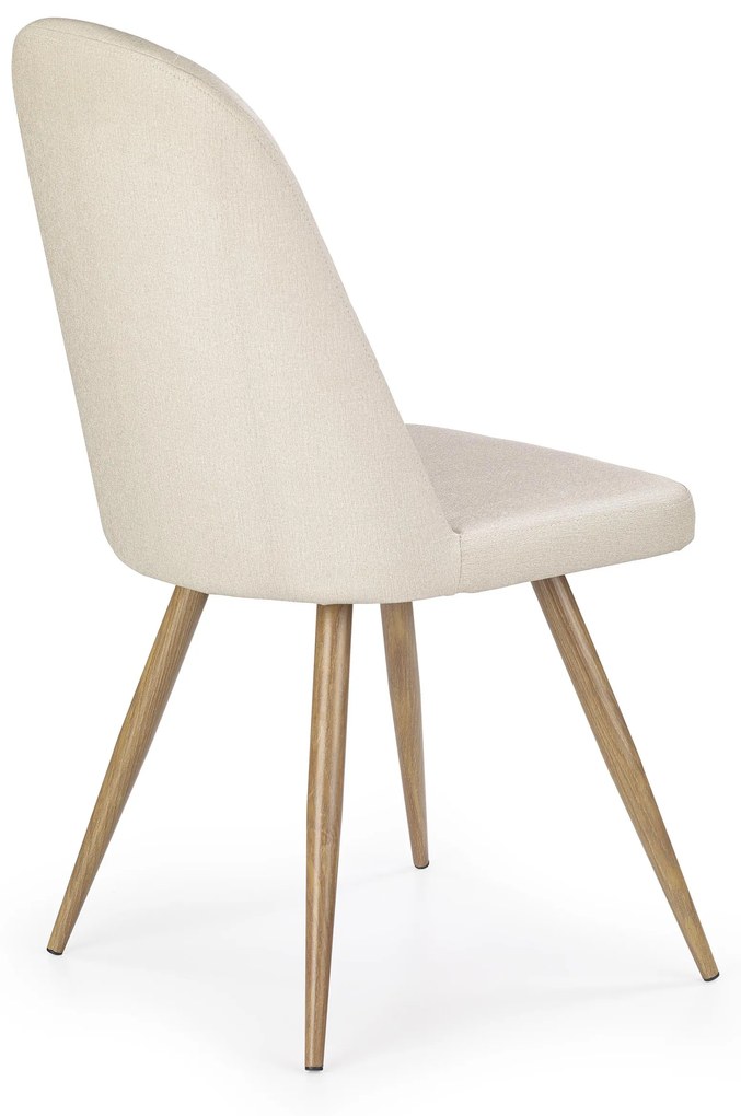 K214 chair, color: dark cream / honey oak DIOMMI V-CH-K/214-KR-C.KREMOWY/D.MIODOWY