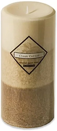 Αρωματικό κερί κορμός Clean Cotton 15cm  (3 τεμάχια)