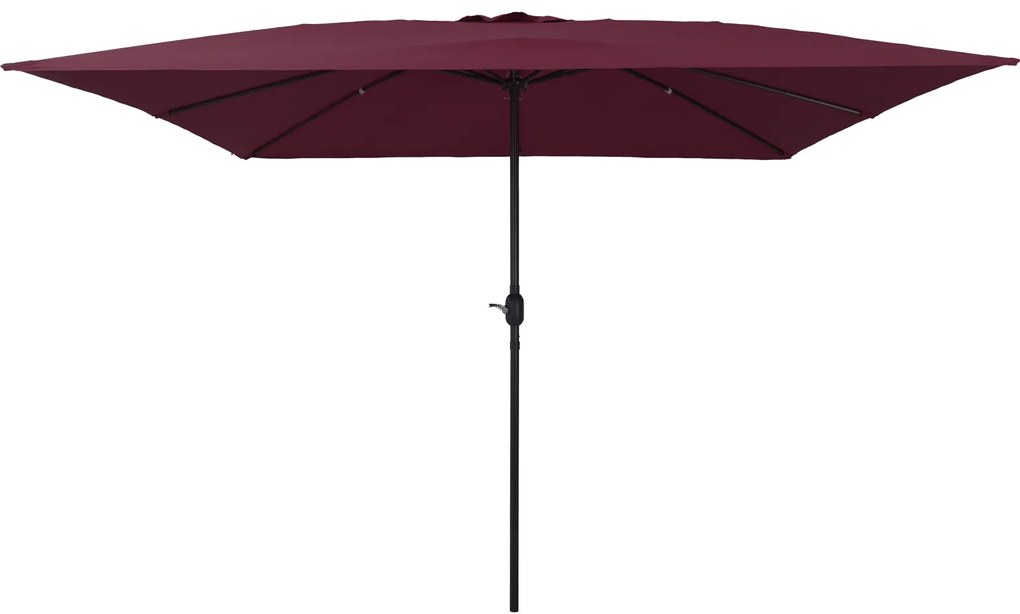vidaXL Τετράγωνη Κηπογαλιά 295 x 245 cm, Βουργουνδί Καφέ