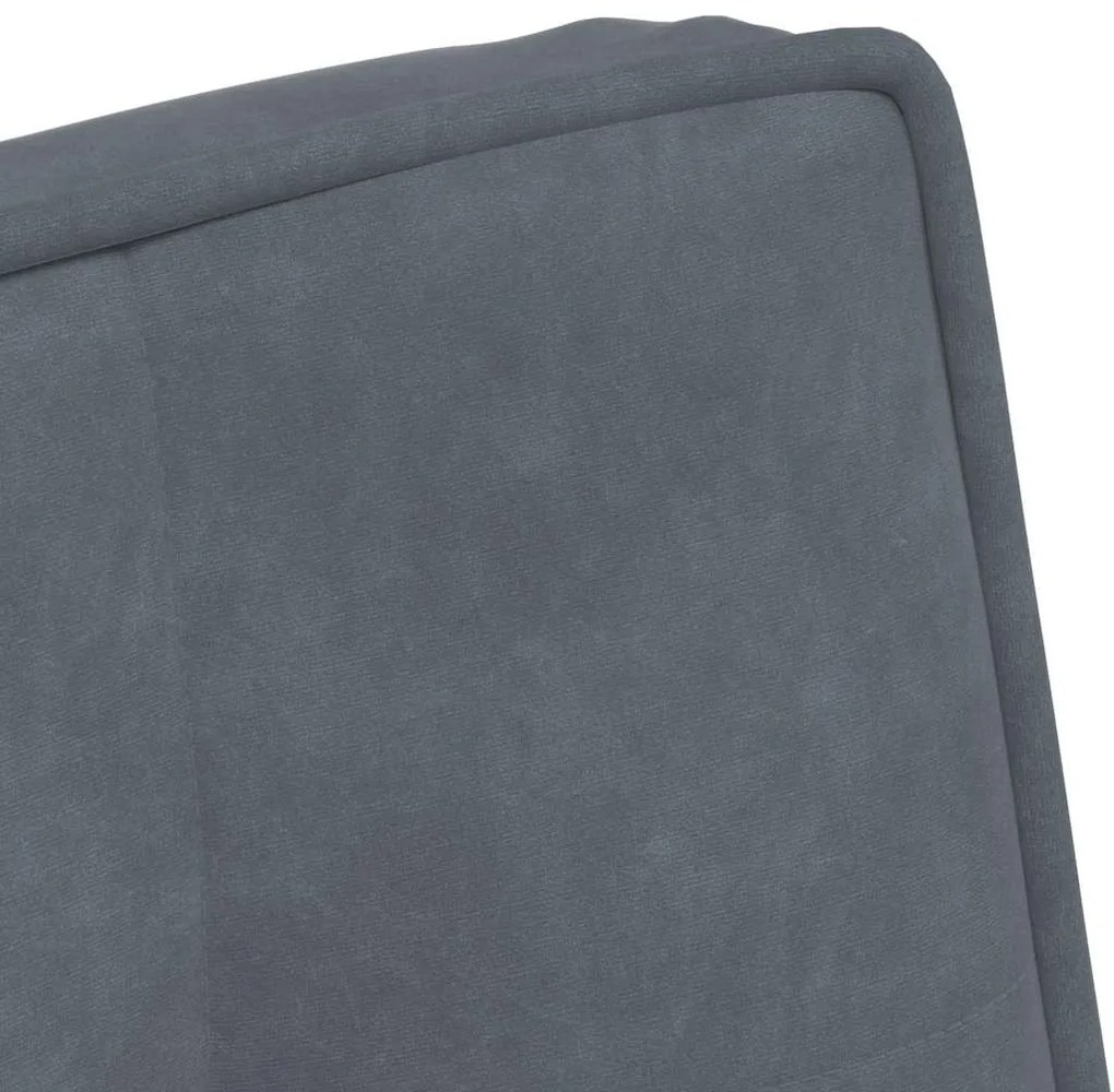 vidaXL Καρέκλα χαλάρωσης Σκούρο Γκρι 64x74x84 cm Βελούδο