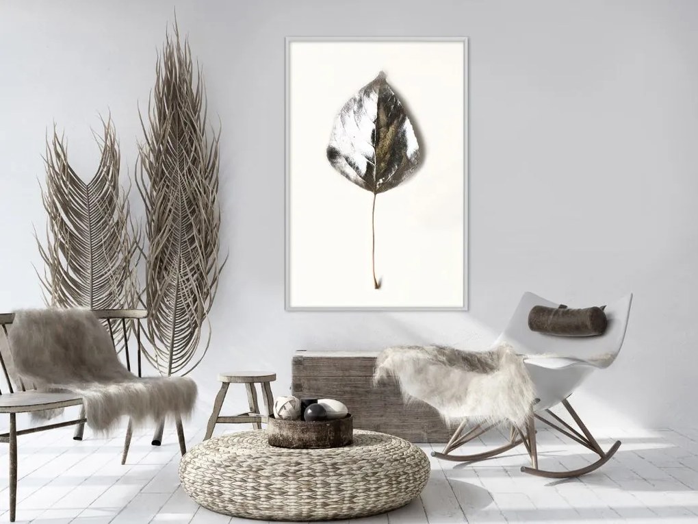 Αφίσα - Silvery Leaf - 20x30 - Χρυσό - Χωρίς πασπαρτού