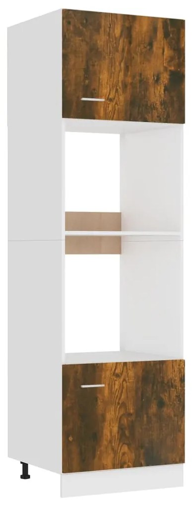 vidaXL Ντουλάπι Φ. Μικροκιμάτων Lyon Καπνιστή Δρυς 60x57x207εκ.