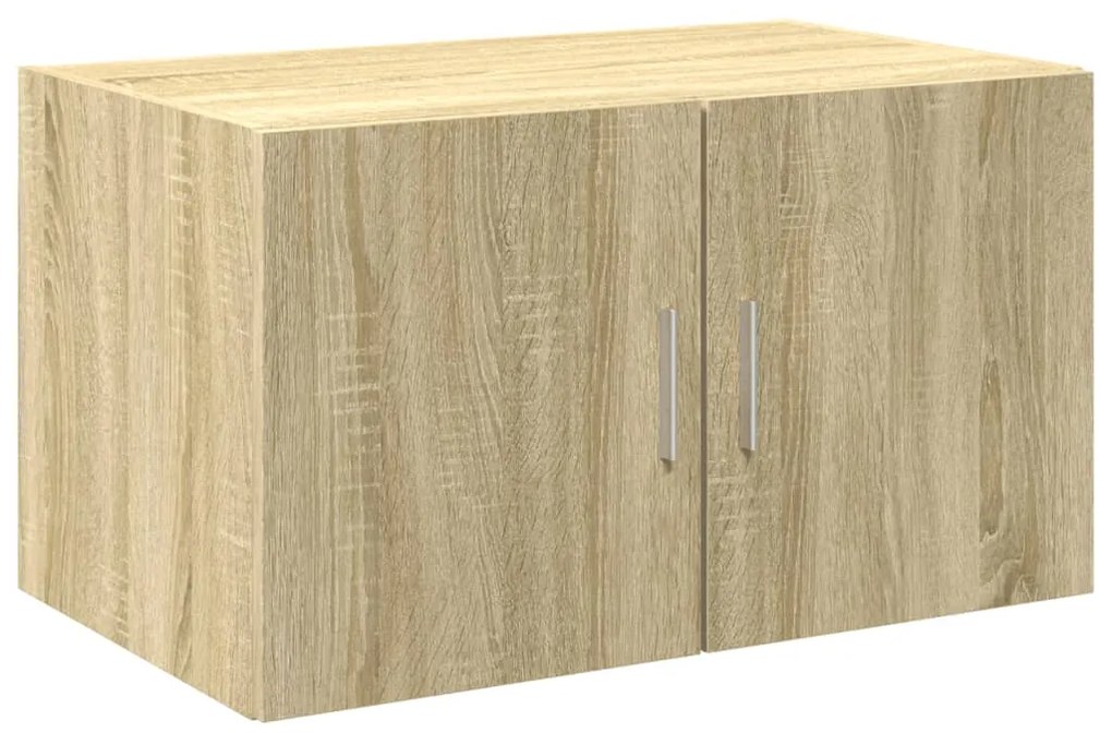 Ραφιέρα με Ντουλάπια Sonoma Δρυς 70x42,5x225 εκ. Επεξ. Ξύλο - Καφέ