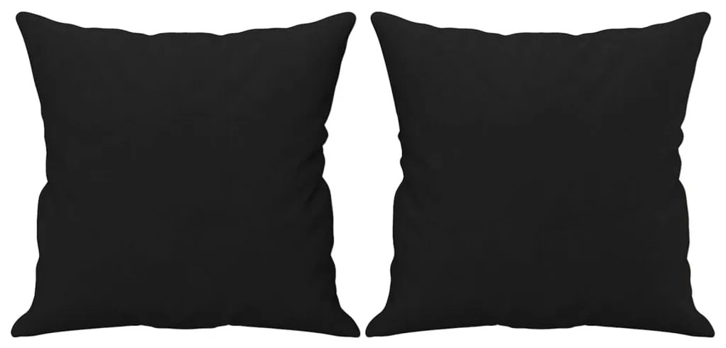 vidaXL Μαξιλάρια Διακοσμητικά 2 τεμ. Μαύρα 40x40ε. Ύφασμα Μικροϊνών
