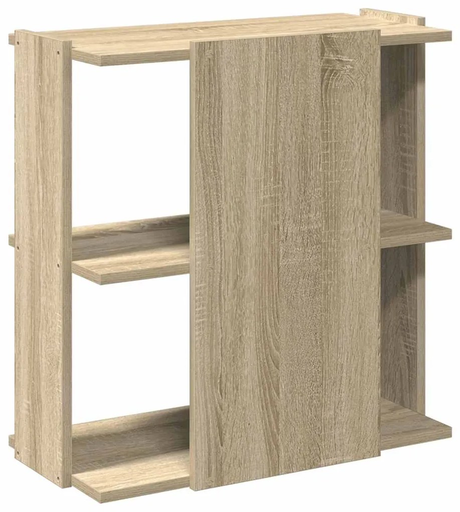 Βιβλιοθήκη 3 Επιπέδων Sonoma Δρυς 60x30x60 εκ. Επεξεργ. Ξύλο - Καφέ