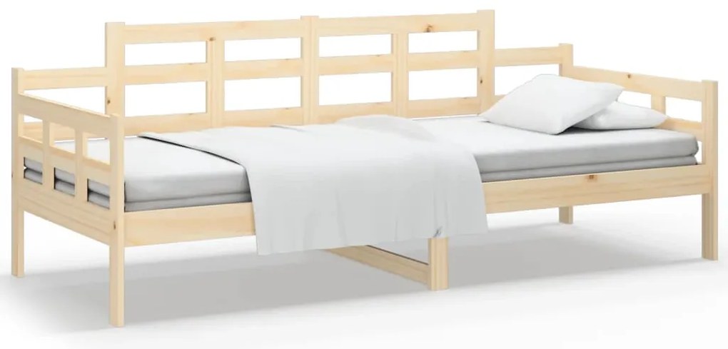 vidaXL Καναπές Κρεβάτι 90 x 190 εκ. από Μασίφ Ξύλο Πεύκου