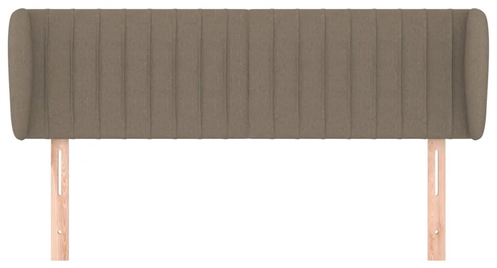 vidaXL Κεφαλάρι με Πτερύγια Taupe 147 x 23 x 78/88 εκ. Υφασμάτινο