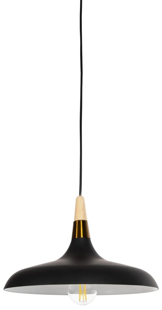 ΦΩΤΙΣΤΙΚΟ ΟΡΟΦΗΣ ΚΡΕΜΑΣΤΟ HM4080 ΜΑΥΡΟ ΜΕΤΑΛΛΟ-ΞΥΛΙΝΗ ΛΕΠΤΟΜΕΡΕΙΑ 35x35x112Υεκ