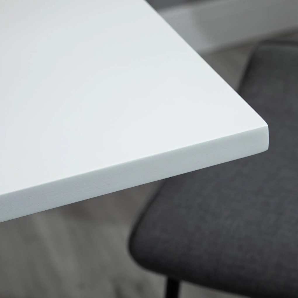 HOMCOM Ρυθμιζόμενο σε ύψος τραπέζι μπαρ, περιστρεφόμενο 360°, πόδια ανθεκτικά στις γρατζουνιές, σταθερή μεταλλική βάση, λευκό