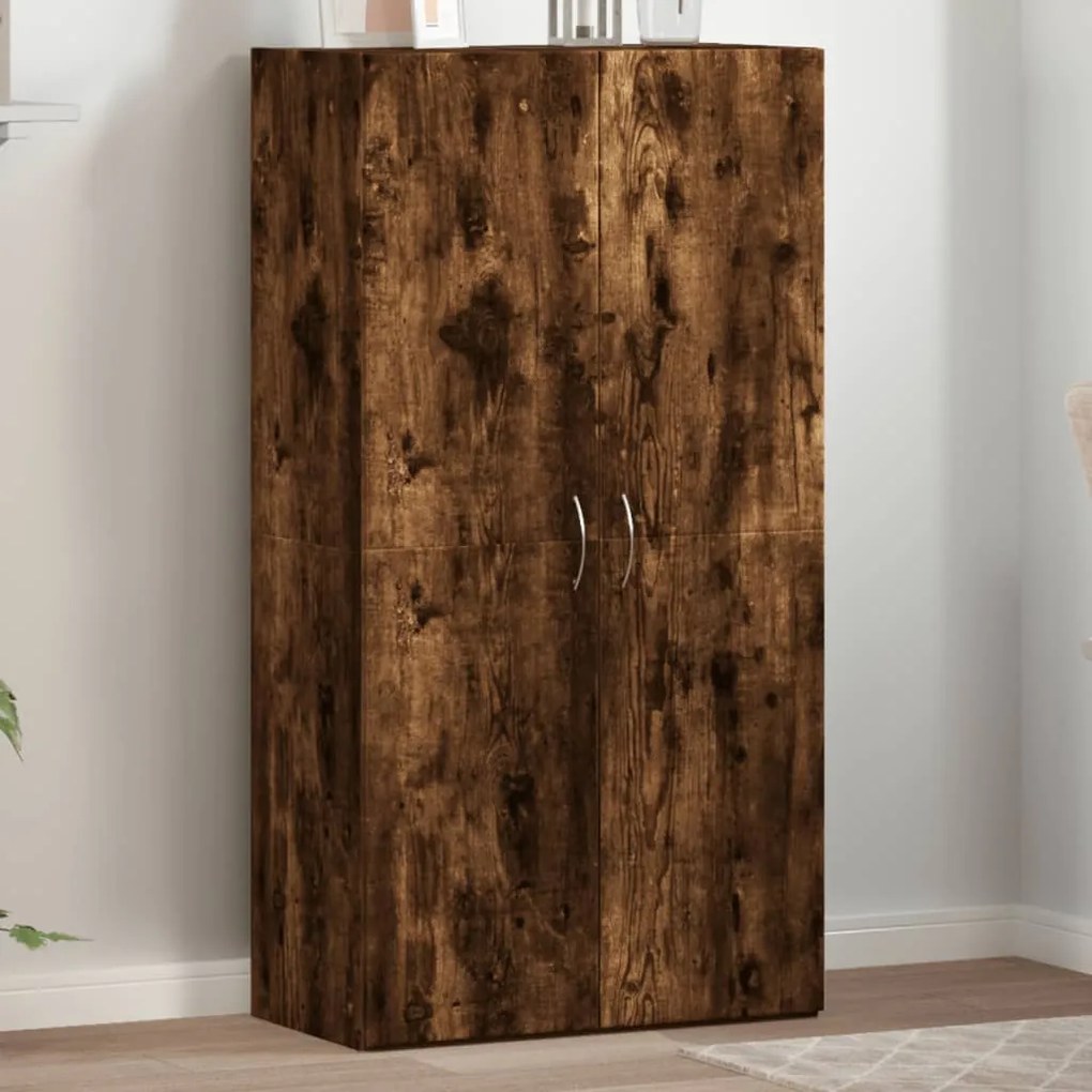 vidaXL Αρχειοθήκη Καπνιστή Δρυς 60x32x115 εκ. Επεξ. Ξύλο