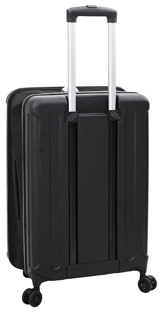 vidaXL Βαλίτσα με κλειδαριά Μαύρο 34 x 23 x 55.5 εκ. ΑΒΣ Πλαστικό