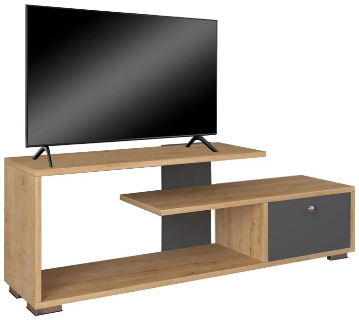 Intrahome Έπιπλο τηλεόρασης Βotan Intrahome σε ανθρακί-oak απόχρωση 120x30x42εκ | SKU: INTRAPA-231111600