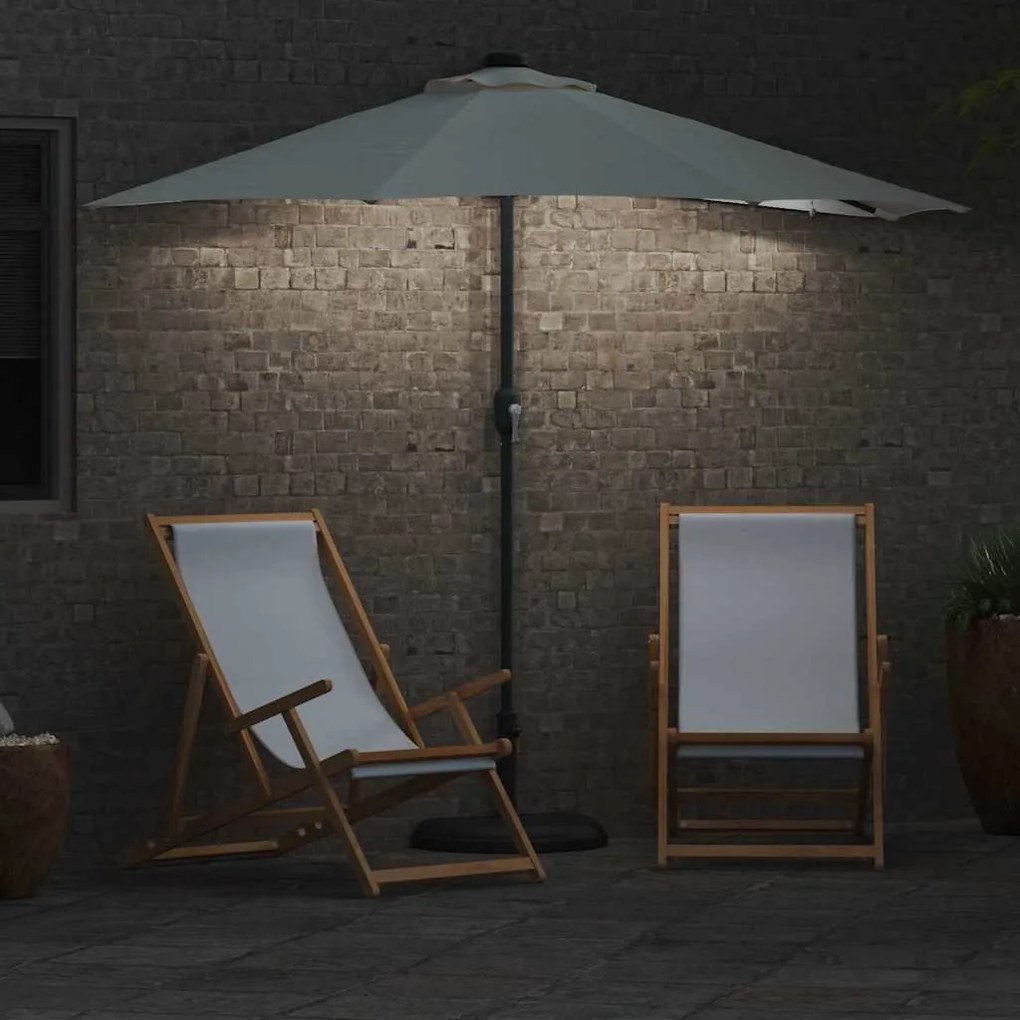 vidaXL Ομπρέλα Κήπου Άμμος 294 x 150 x 223 εκ ύφασμα