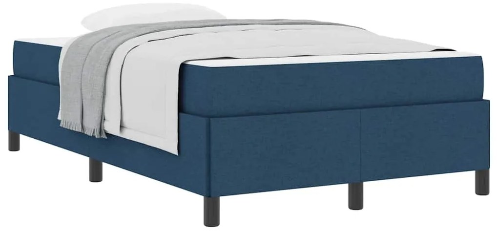 vidaXL Κρεβάτι με ελατήρια Μπλε και Μαύρο 120 x 190 cm