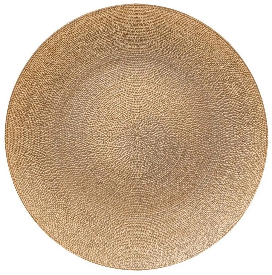 Πιάτο Φρούτου 07.202166A Φ21cm Gold Γυαλί