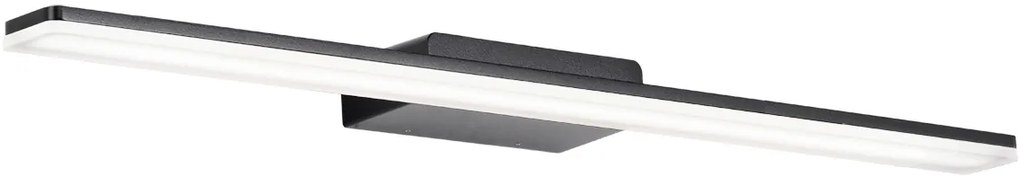 Φωτιστικό Τοίχου IP44 19w 3000K 1771lm L600xH40mm Black Ram Viokef 4289700