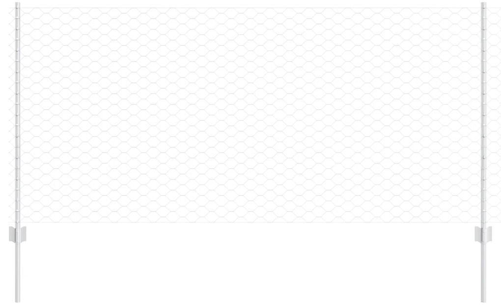 vidaXL Posts φράχτη  22 τεμ U-Channel 100 εκ Γαλβανισμένο Ατσάλι