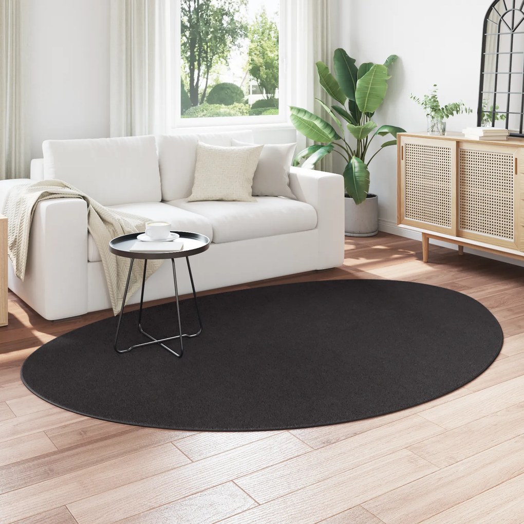 vidaXL Χαλί  "HUARTE" Μαλακό και Πλενόμενο Μαύρο 160x230 εκ.