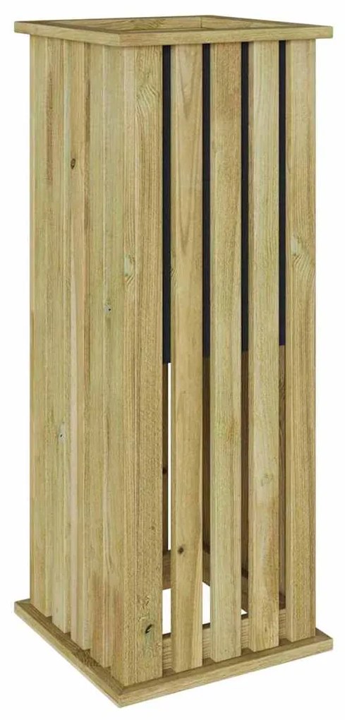 vidaXL Κουτιά γλάστρων Καφέ 33 x 33 x 85 εκ Εμποτισμένο Ξύλο Πεύκου