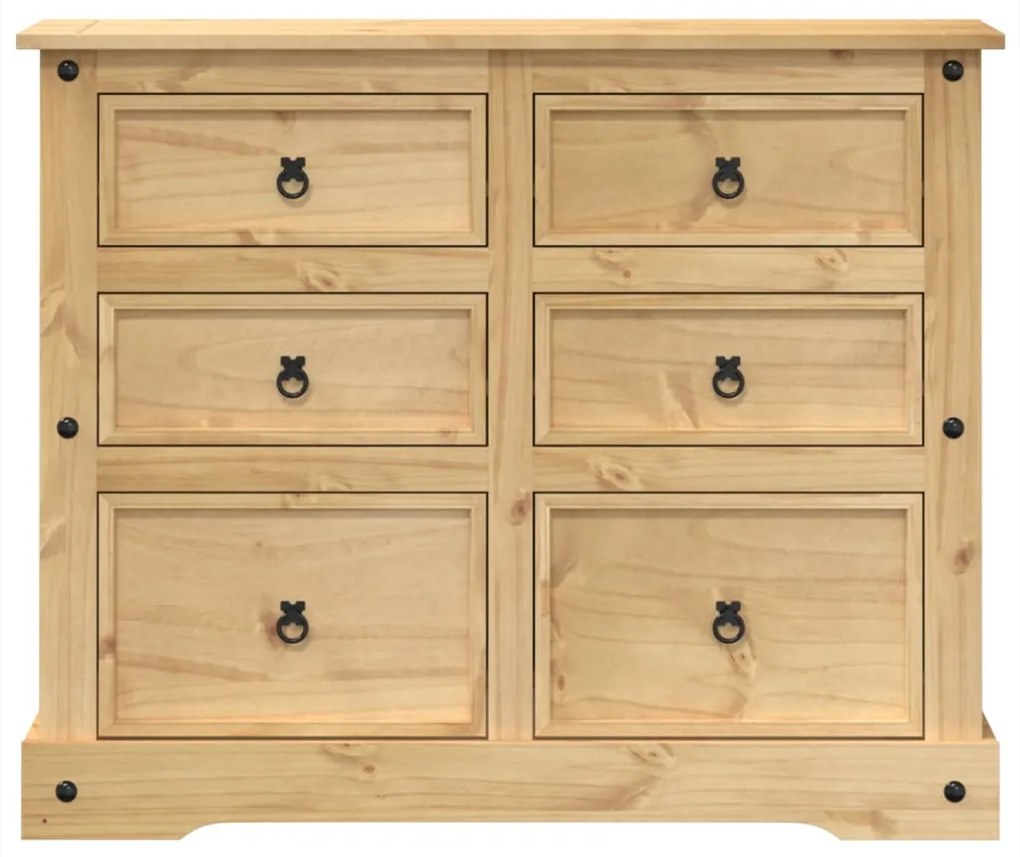 vidaXL Συρταριέρα Corona 110 x 43 x 91 εκ. από Μασίφ Ξύλο Πεύκου