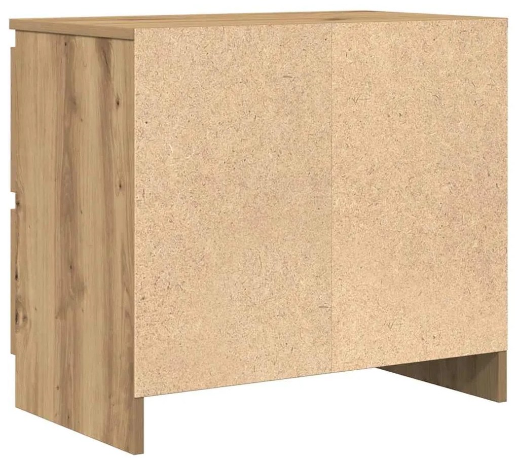 Έπιπλο Τηλεόρασης Αρτισιανή Δρυς 60x35x54 εκ από Επεξεργ. Ξύλο - Καφέ