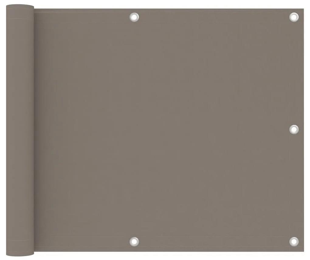 Διαχωριστικό Βεράντας Taupe 75 x 300 εκ. Ύφασμα Oxford - Μπεζ-Γκρι
