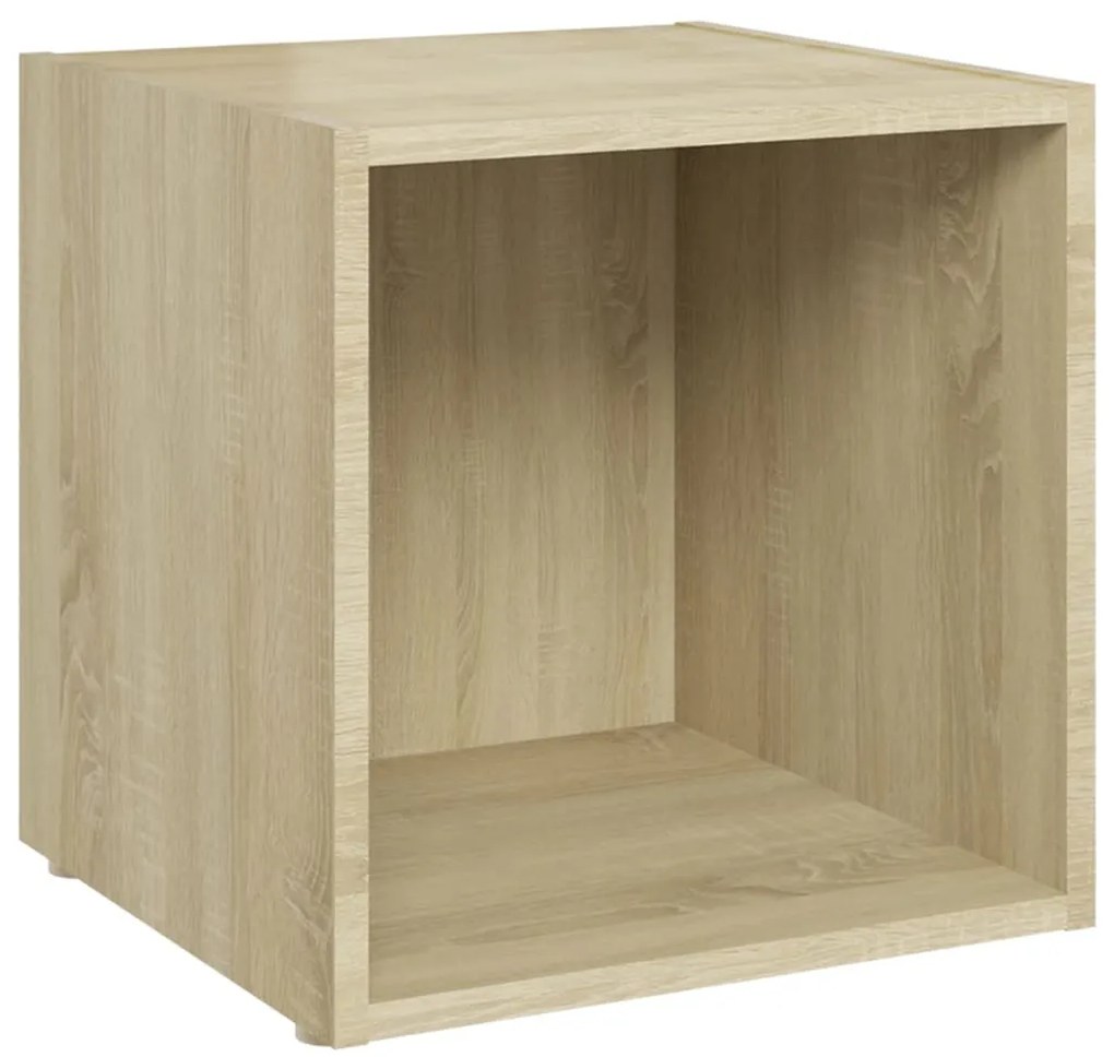vidaXL Έπιπλα Τηλεόρασης 4 τεμ. Sonoma Δρυς 37x35x37 εκ. Επεξ. Ξύλο