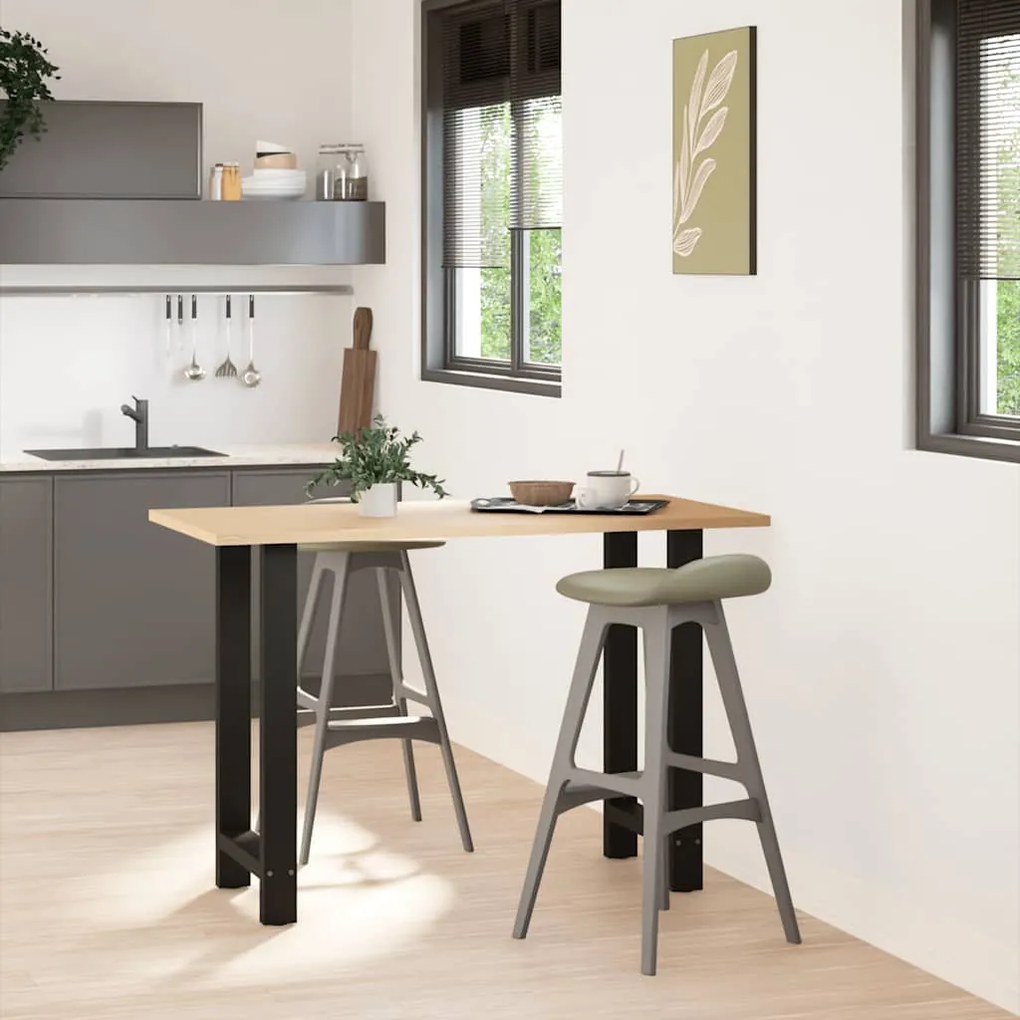 vidaXL Πόδια Τραπεζιού Μπαρ 2 τεμ. Μαύρα 50x(90-91) εκ. Ατσάλι