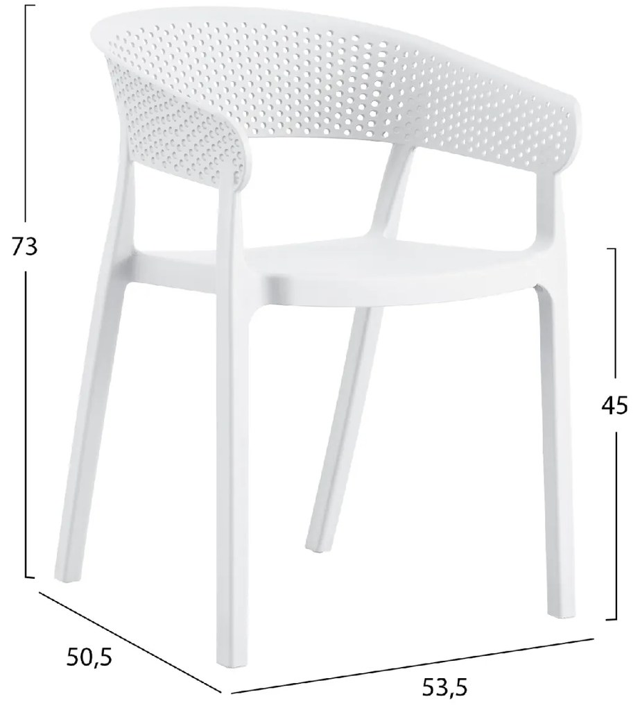 ΠΟΛΥΘΡΟΝΑ ΠΟΛΥΠΡΟΠΥΛΕΝΙΟΥ PERFOE HM5941.01 ΛΕΥΚΗ 56x50.5x73Υεκ.