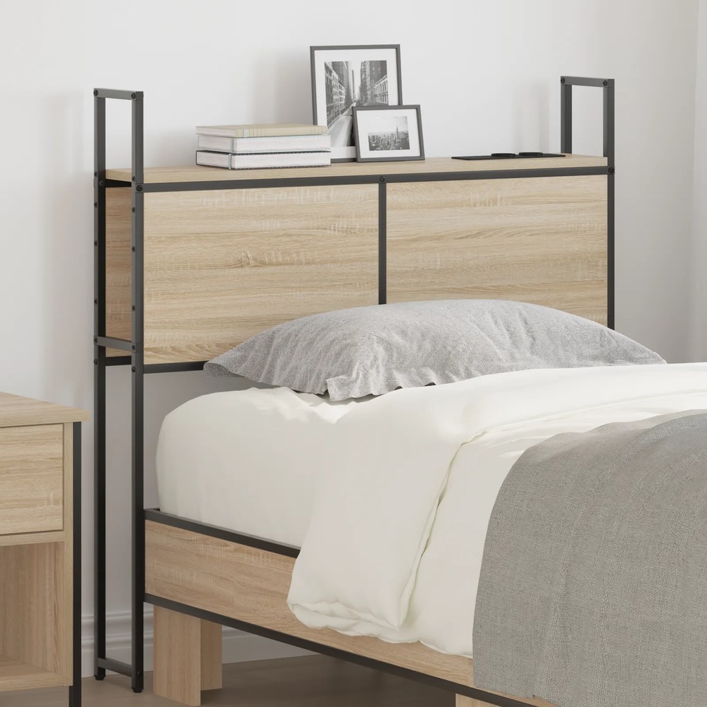 vidaXL Κεφαλάρι Αποθήκης Sonoma Δρυς 90 cm Επεξεργασμένο ξύλο