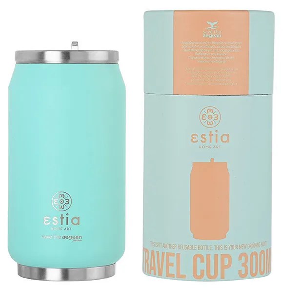 Θερμός Travel Cup Save The Aegean Bermuda Green 300ml