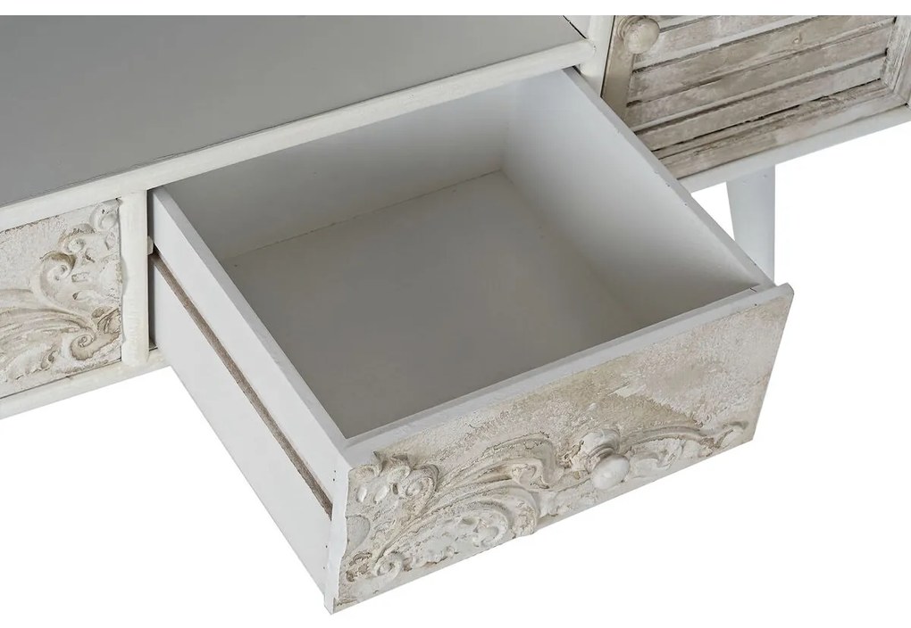 Τηλεόραση DKD Home Decor Λευκό Μπεζ 136 x 40,5 x 52 cm