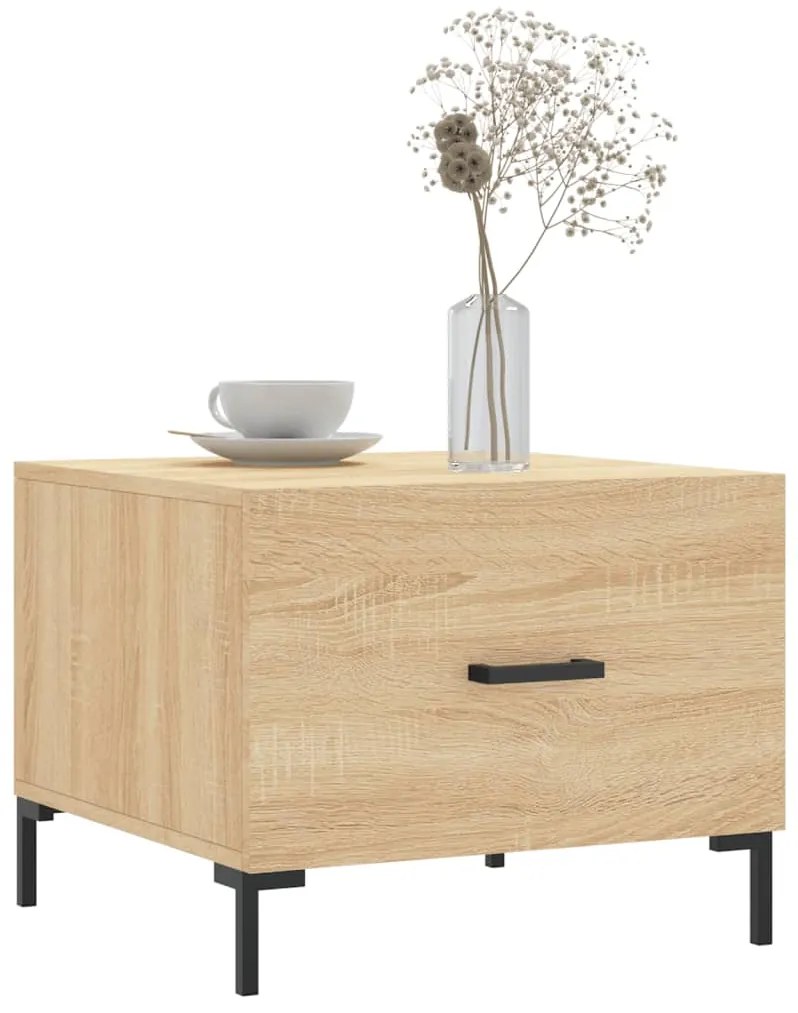 vidaXL Τραπεζάκια Σαλονιού 2 τεμ Sonoma Δρυς 50x50x40 εκ Επεξ. Ξύλο
