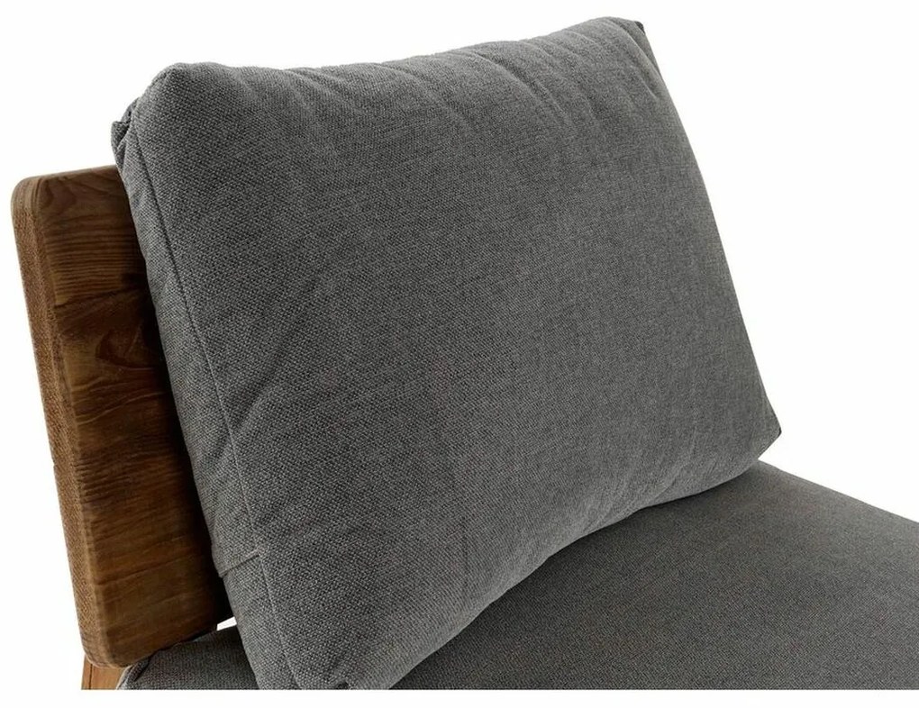 Καναπές DKD Home Decor Καφέ Γκρι πολυεστέρας βαμβάκι Ξύλο Τζίντζερ (95 x 88 x 75 cm)
