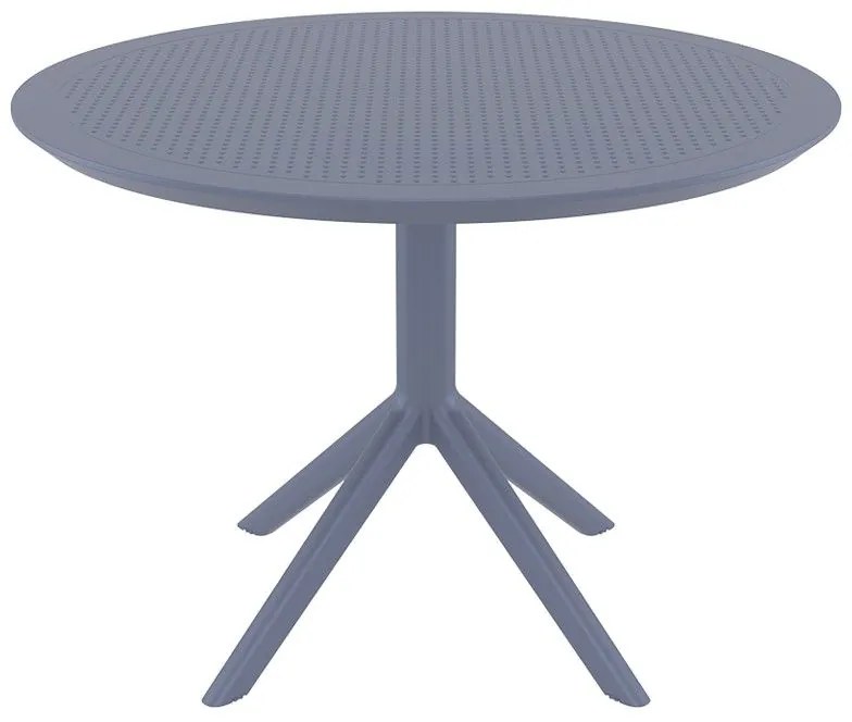 SKY DARK GREY Φ105X74εκ. ΤΡΑΠΕΖΙ ΠΟΛ/ΝΙΟΥ